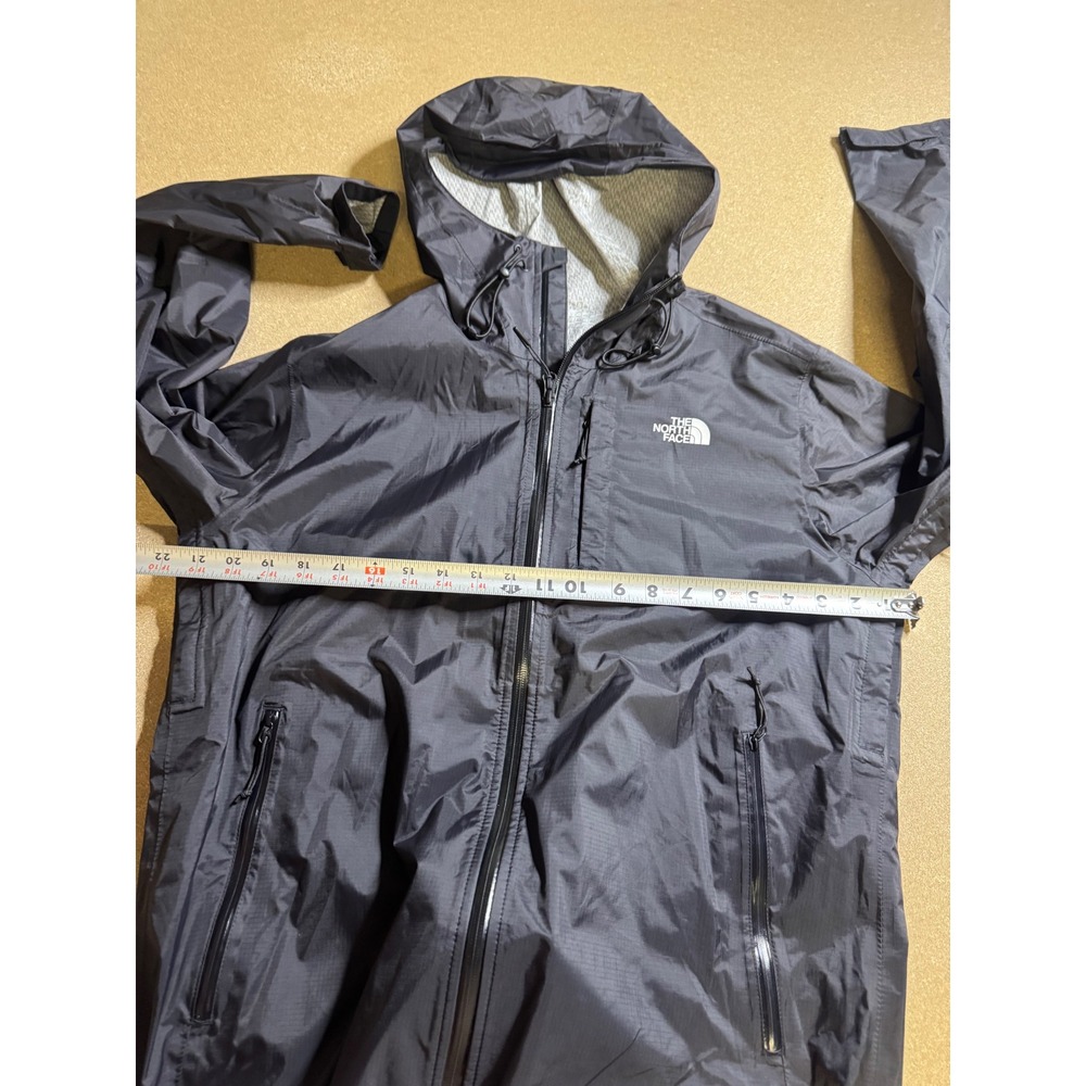 The North Face Mens DryVent Rain Jacket Black Hooded Waterproof Shell Medium - Picture 6 of 10